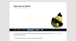 Desktop Screenshot of opensourcehacker.com